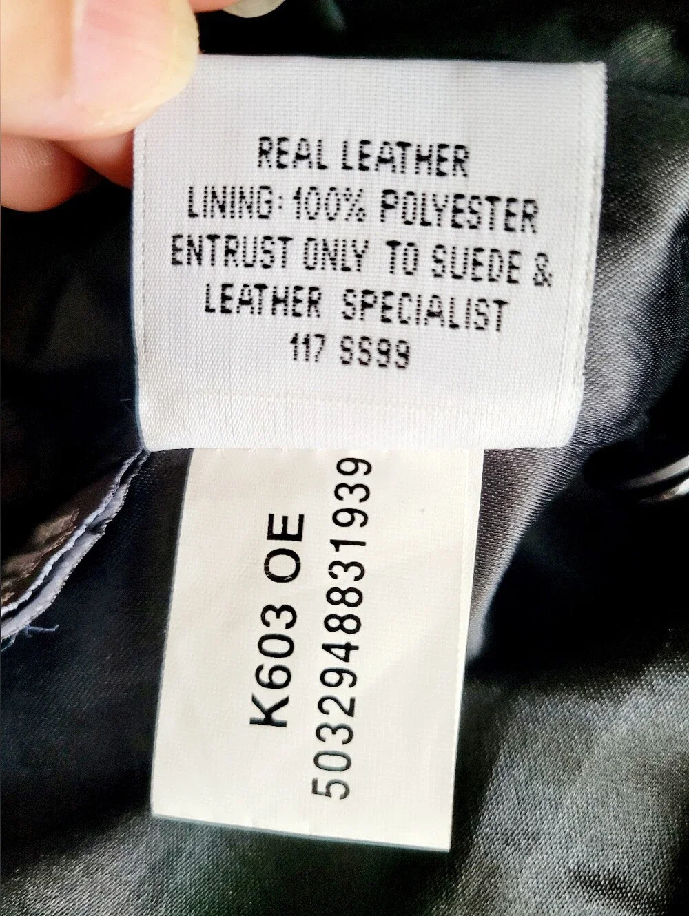 Outer Edge 100% Real Lamb Leather Moto/Biker Black Pants Straight Leg Medium